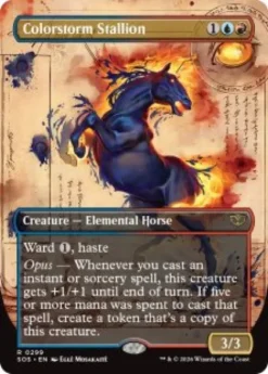Colorstorm Stallion (foil) (borderless) - Secrets of Strixhaven Varianten
