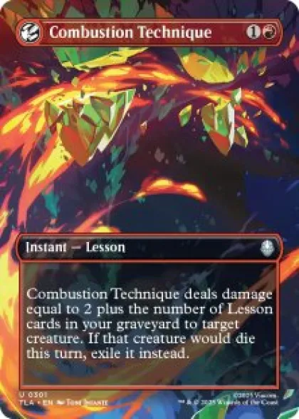 Combustion Technique (foil) (borderless) - Avatar: The Last Airbender Varianten