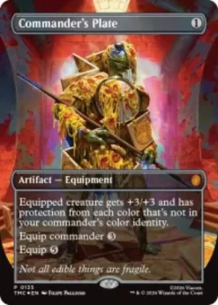 Commander's Plate (foil) (borderless) - Teenage Mutant Ninja Turtles Eternal-Legal Varianten