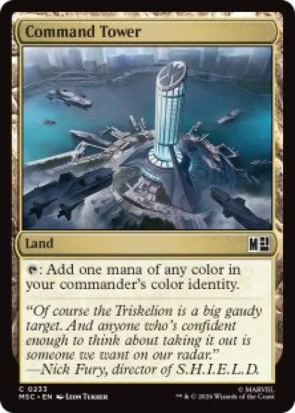 Command Tower (#233) (surge foil) - Marvel Super Heroes Commander