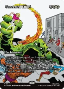 Concerted Effort (#42) (foil) (borderless) - Marvel