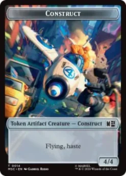 Construct token (#14) (foil) (4/4) - Marvel Super Heroes Commander
