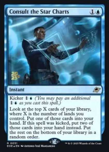 Consult the Star Charts (foil) - Edge of Eternities prerelease Promo's