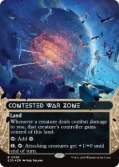 Contested War Zone (#98) (galaxy foil) (borderless) - Edge of Eternities Stellar Sights