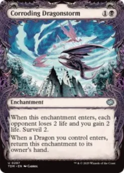Corroding Dragonstorm (foil) (showcase) - Tarkir: Dragonstorm Varianten