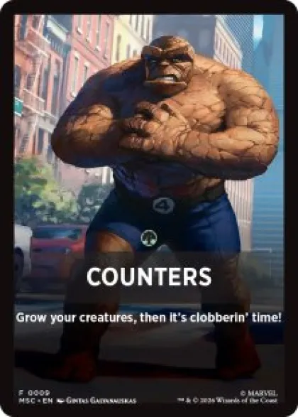 Counters front card - Marvel Super Heroes Commander