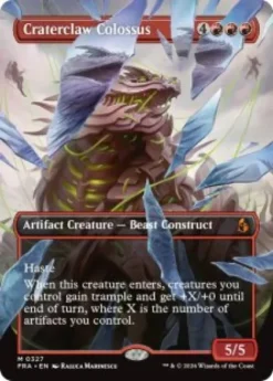 Craterclaw Colossus (#327) (borderless) - Reality Fracture Varianten