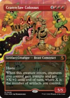 Craterclaw Colossus (#446) (foil) (borderless) - Reality Fracture