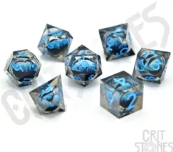 CritStones - Dice Set: Water Dragon's Gaze Floating Eye (7-delig)