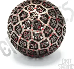 Critstones - Hollow Metal Dice D100: Centigrave (1-delig)