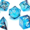 CritStones - Liquid Core Dice Set: Mermaid's Maelstrom (7-delig)