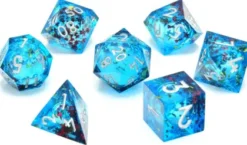 CritStones - Liquid Core Dice Set: Mermaid's Maelstrom (7-delig)