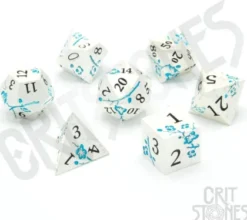 CritStones - Metal Dice Set: Iris Blossom (7-delig)