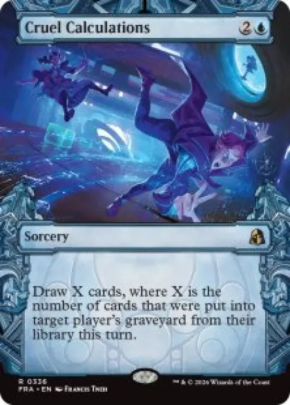 Cruel Calculations (foil) (showcase) - Reality Fracture Varianten
