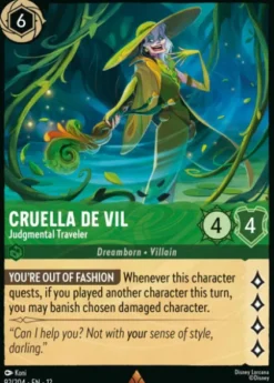 Cruella De Vil, Judgmental Traveler (foil) - Wilds Unknown