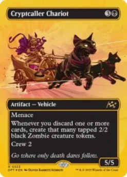 Cryptcaller Chariot (#523) (first-place foil) (borderless) - Aetherdrift First-Place Box Toppers