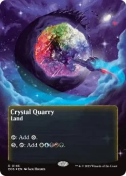 Crystal Quarry (#145) (galaxy foil) (borderless) - Edge of Eternities Stellar Sights
