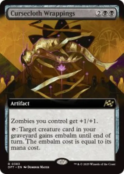 Cursecloth Wrappings (#383) (extended art) - Aetherdrift Varianten