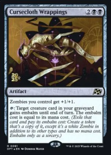 Cursecloth Wrappings (foil) - Aetherdrift Prerelease Promo's