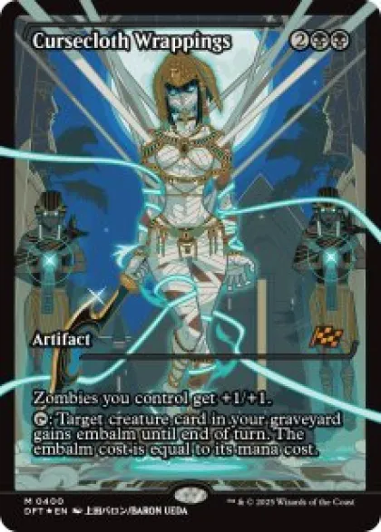 Cursecloth Wrappings (#400) (foil) (showcase) - Aetherdrift Varianten