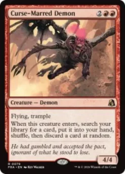 Curse-Marred Demon (foil) - Reality Fracture