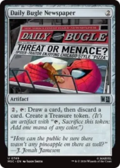 Daily Bugle Newspaper - Marvel Super Heroes Commander