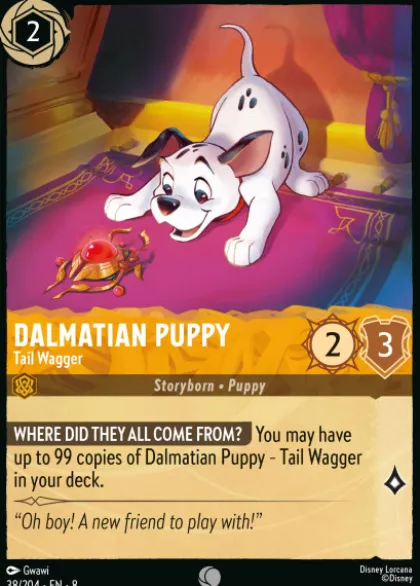 Dalmatian Puppy, Tail Wagger (foil) - Reign of Jafar