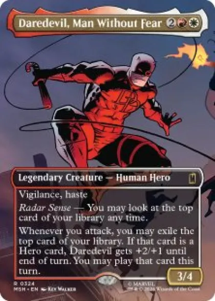 Daredevil, Man Without Fear (#324) (borderless) - Marvel Super Heroes Varianten