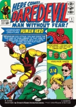 Daredevil, Man Without Fear (#398) (foil) (borderless) - Marvel Super Heroes Varianten