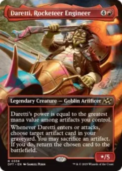 Daretti, Rocketeer Engineer (#358) (foil) (borderless) - Aetherdrift Varianten