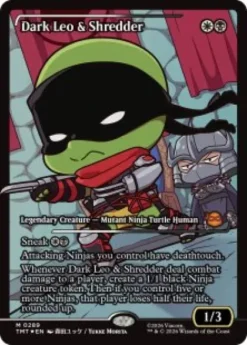 Dark Leo & Shredder (#289) (foil) (showcase) - Teenage Mutant Ninja Turtles Varianten
