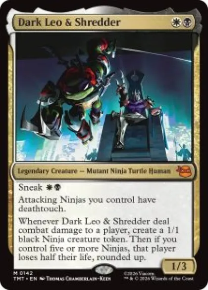 Dark Leo & Shredder (foil) - Teenage Mutant Ninja Turtles