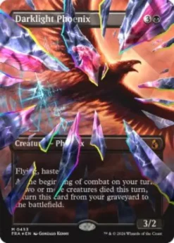 Darklight Phoenix (#453) (facet foil) (borderless) - Reality Fracture