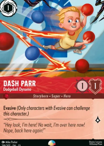 Dash Parr, Dodgeball Dynamo (foil) (borderless) - Attack of the Vine!
