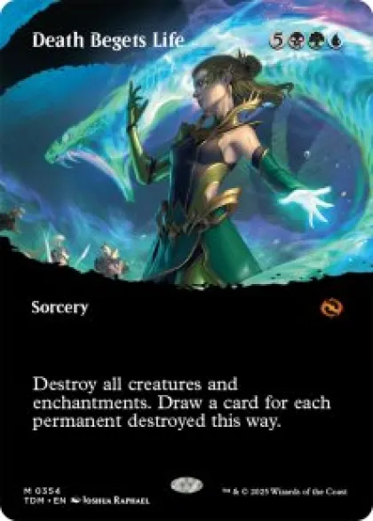 Death Begets Life (#354) (foil) (borderless) - Tarkir: Dragonstorm Varianten