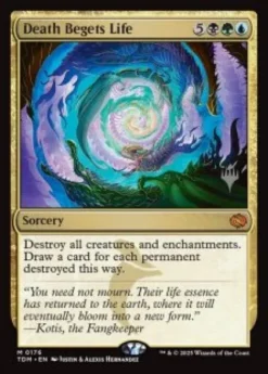 Death Begets Life (foil) - Tarkir: Dragonstorm Planeswalker Stamped