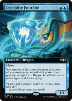 Deceptive Frostkite (extended art) - Tarkir: Dragonstorm Commander Varianten
