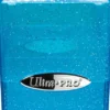 Deckbox Satin Cube Blue with Silver Glitter