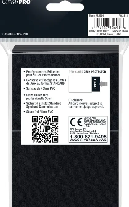 Deck Protectors Gloss Black (100 stuks)