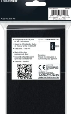 Deck Protectors Matte Black (100 stuks)