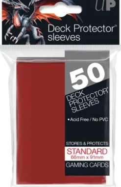 Deck Protectors Solid Red (50 stuks)