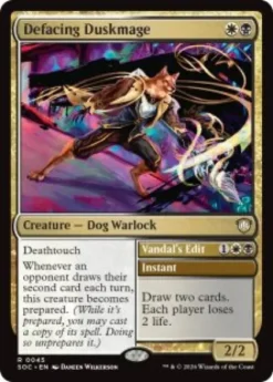 Defacing Duskmage - Secrets of Strixhaven Commander