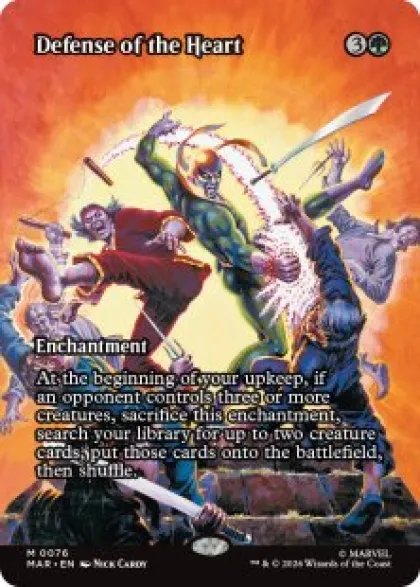 Defense of the Heart (#76) (foil) (borderless) - Marvel
