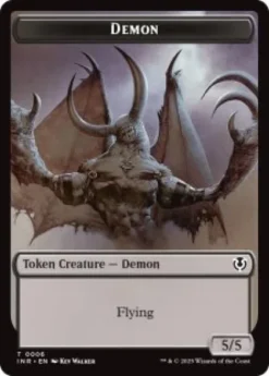 Demon Token (foil) (5/5) - Innistrad Remastered