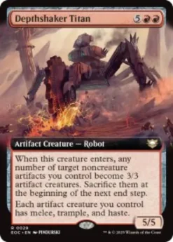 Depthshaker Titan (extended art) - Edge of Eternities Commander Varianten