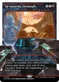 Devastating Onslaught (#387) (fracture foil) (showcase) - Edge of Eternities Varianten