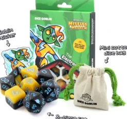 Dice Goblin - Session #1 RPG Dice Set: The Electromancer (8 stuks)
