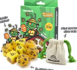 Dice Goblin - Session #1 RPG Dice Set: The Beekeeper (8 stuks)