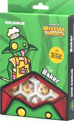 Dice Goblin - Session #1 RPG Dice Set: The Baker (8 stuks)