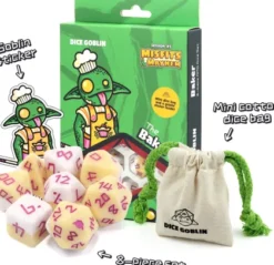 Dice Goblin - Session #1 RPG Dice Set: The Baker (8 stuks)
